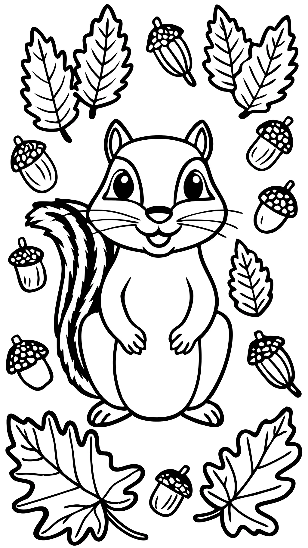 coloriage de chipmunk